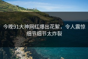 今晚91大神网红爆出花絮，令人震惊细节细节太炸裂